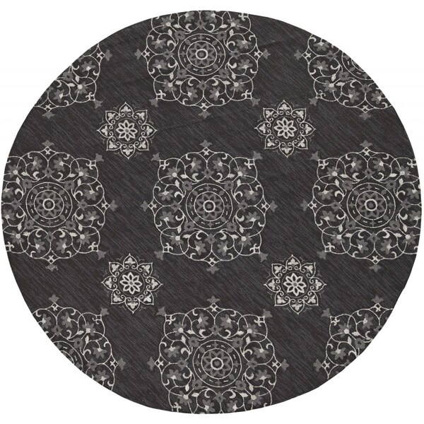 Palacedesigns 60 x 90 in. Charcoal Polypropylene Rug PA3687213 - main